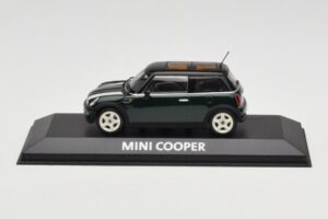 Mini Cooper S R53 Grün Mit Streifen Minichamps 1:43 MINI006 Metall