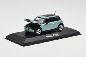 Mini One R50 Hellgrün Mit Hellgrünem Dach Minichamps 1:43 MINI003 Metall – Bild 2 von 4