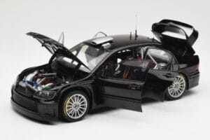 Mitsubishi Lancer Evolution WRC Plain Body Schwarz AUTOart 1:18 80528 Metall – Bild 2 von 8