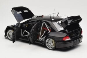 Mitsubishi Lancer Evolution WRC Plain Body Schwarz AUTOart 1:18 80528 Metall – Bild 5 von 8
