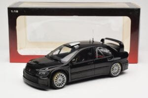 Mitsubishi Lancer Evolution WRC Plain Body Schwarz AUTOart 1:18 80528 Metall – Bild 8 von 8