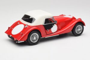 Morgan 4/4 Plus Competition Hardtop Rot Kyosho 1:18 08114R Metall – Bild 3 von 8