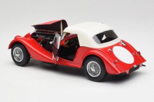 Morgan 4/4 Plus Competition Hardtop Rot Kyosho 1:18 08114R Metall – Bild 5 von 8