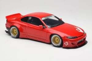 Nissan Silvia S15 Rocket Bunny Burning Red Otto 1:18 OT1115 Resin – Bild 4 von 6