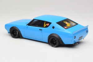 Nissan Skyline 2000 GT-R KPGC110 LB Works Blau Otto 1:18 OT1210 Resin – Bild 4 von 6