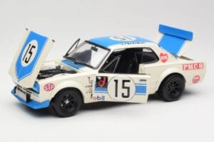 Nissan Skyline 2000GT-R KPGC10 #15 K. Takahashi Nissan Works JTCC 1972 Kyosho 1:18 08122B Metall – Bild 2 von 8