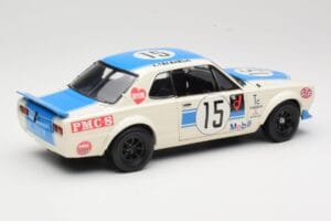 Nissan Skyline 2000GT-R KPGC10 #15 K. Takahashi Nissan Works JTCC 1972 Kyosho 1:18 08122B Metall – Bild 3 von 8