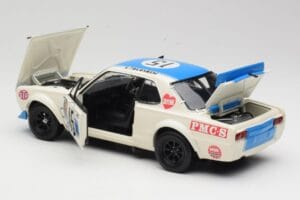 Nissan Skyline 2000GT-R KPGC10 #15 K. Takahashi Nissan Works JTCC 1972 Kyosho 1:18 08122B Metall – Bild 5 von 8