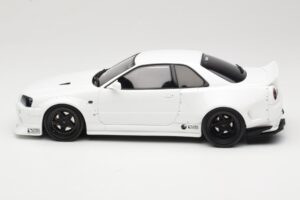 Nissan Skyline GT-R BNR34 by KRC Pearl White Otto 1:18 OT1135 Resin – Bild 3 von 6