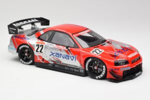Nissan Skyline GT-R #22 M. Krumm / S. Motoyama Xanavi Nismo JGTC 2002 AUTOart 1:18 80277 Metall – Bild 4 von 6