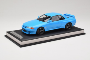 Nissan Skyline GT-R R32 Customized Version Blau MotorHelix 1:18 MH029CB Resin – Bild 2 von 7