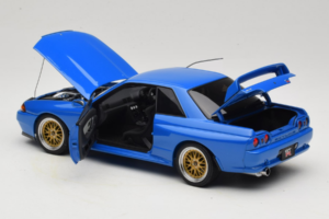 Nissan Skyline GT-R R32 V-Spec II Tuned Blau AUTOart 1:18 77415 Metall – Bild 5 von 8