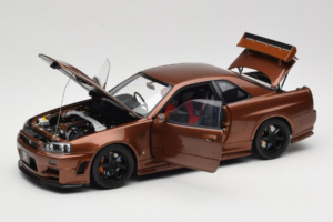 Nissan Skyline GT-R R34 Customized Metallic Bronze MotorHelix 1:18 M83414 Metall – Bild 2 von 8