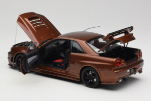 Nissan Skyline GT-R R34 Customized Metallic Bronze MotorHelix 1:18 M83414 Metall – Bild 5 von 8