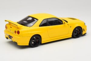 Nissan Skyline GT-R R34 Customized Version Gelb MotorHelix 1:18 M83412 Metall – Bild 3 von 8