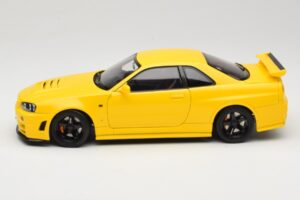 Nissan Skyline GT-R R34 Customized Version Gelb MotorHelix 1:18 M83412 Metall – Bild 4 von 8