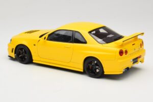 Nissan Skyline GT-R R34 Customized Version Gelb MotorHelix 1:18 M83412 Metall – Bild 7 von 8