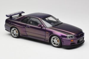 Nissan Skyline GT-R R34 V-Spec Midnight Lila AUTOart 1:18 77305 Metall – Bild 6 von 8