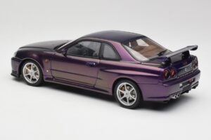 Nissan Skyline GT-R R34 V-Spec Midnight Lila AUTOart 1:18 77305 Metall – Bild 7 von 8