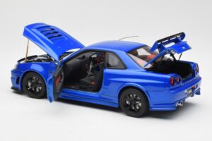 Nissan Skyline GT-R R34 NISMO Z-Tune Bayside Blau AUTOart 1:18 77354 Komposit – Bild 5 von 8