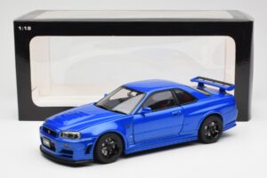Nissan Skyline GT-R R34 NISMO Z-Tune Bayside Blau AUTOart 1:18 77354 Komposit – Bild 8 von 8