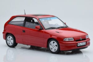 Opel Astra F GSi Rot Norev 1:18 183672 Metall – Bild 4 von 6