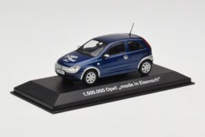 Opel Corsa C 1.5M Made in Eisenach Minichamps 1:43 OPEL003 Metall – Bild 2 von 4