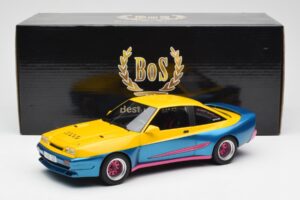 Opel Manta Gelb Blau BoS Models 1:18 BOS279 Metall – Bild 6 von 6