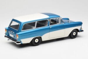 Opel Rekord P1 Caravan Blau Metallic Minichamps 1:18 180043210 Metall – Bild 3 von 8