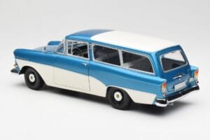 Opel Rekord P1 Caravan Blau Metallic Minichamps 1:18 180043210 Metall – Bild 7 von 8