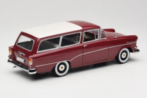 Opel Rekord P1 Caravan Rot Minichamps 1:18 180043211 Metall – Bild 3 von 8