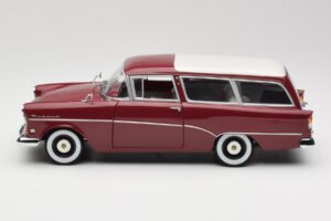 Opel Rekord P1 Caravan Rot Minichamps 1:18 180043211 Metall – Bild 4 von 8