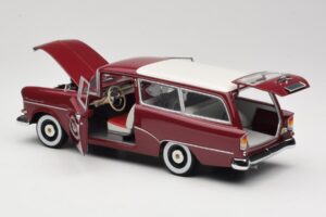 Opel Rekord P1 Caravan Rot Minichamps 1:18 180043211 Metall – Bild 5 von 8
