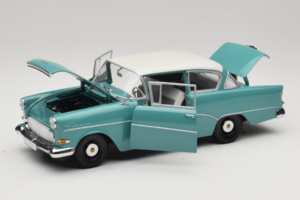 Opel Rekord P1 Türkisblau Minichamps 1:18 180043200 Metall – Bild 2 von 8
