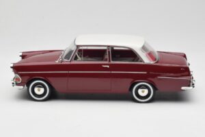 Opel Rekord P2 Dunkelrot & Weiss BoS Models 1:18 BOS415 Resin – Bild 3 von 6