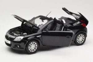 Opel Tigra TwinTop B Schwarz Norev 1:18 183600 Metall – Bild 2 von 8