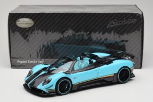 Pagani Zonda Uno Carbon Hellblau Almost Real 1:18 850630001 Metall – Bild 8 von 8