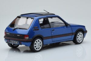Peugeot 205 GTi 1.9 Mit Glasschiebedach Miami Blau Norev 1:18 184844 Metall – Bild 3 von 8