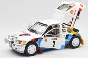 Peugeot 205 T16 #2 A. Vatanen / T. Harryman Rally Monte Carlo 1985 Norev 1:18 184864 Metall – Bild 2 von 8