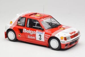 Peugeot 205 T16 #3 B. Darniche / A. Mahe Rally Ypres 1985 IXO 1:18 18RMC135 Metall – Bild 4 von 6