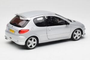 Peugeot 206 RC Aluminium Silber Norev 1:18 184726 Metall – Bild 3 von 8