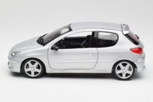 Peugeot 206 RC Aluminium Silber Norev 1:18 184726 Metall – Bild 4 von 8
