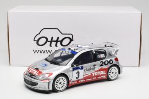 Peugeot 206 WRC #3 G. Panizzi / H. Panizzi Rally Tour de Corse 2002 Otto 1:18 OT1085 Resin – Bild 6 von 6
