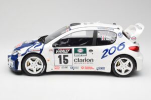 Peugeot 206 WRC G. Panizzi / H. Panizzi Tour de Corse 1999 Otto 1:12 G081 Resin – Bild 3 von 6