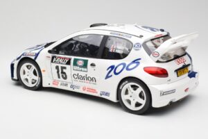 Peugeot 206 WRC G. Panizzi / H. Panizzi Tour de Corse 1999 Otto 1:12 G081 Resin – Bild 5 von 6