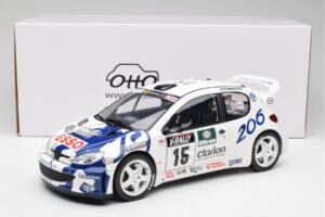 Peugeot 206 WRC G. Panizzi / H. Panizzi Tour de Corse 1999 Otto 1:12 G081 Resin – Bild 6 von 6