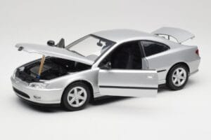 Peugeot 406 Coupe Silber Gate 1:18 01024 Metall – Bild 2 von 8