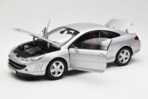 Peugeot 407 Coupe Silber Norev 1:18 184747 Metall – Bild 2 von 8