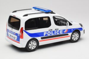 Peugeot Partner Police Blau Norev 1:18 184891 Metall – Bild 2 von 6