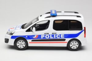 Peugeot Partner Police Blau Norev 1:18 184891 Metall – Bild 3 von 6